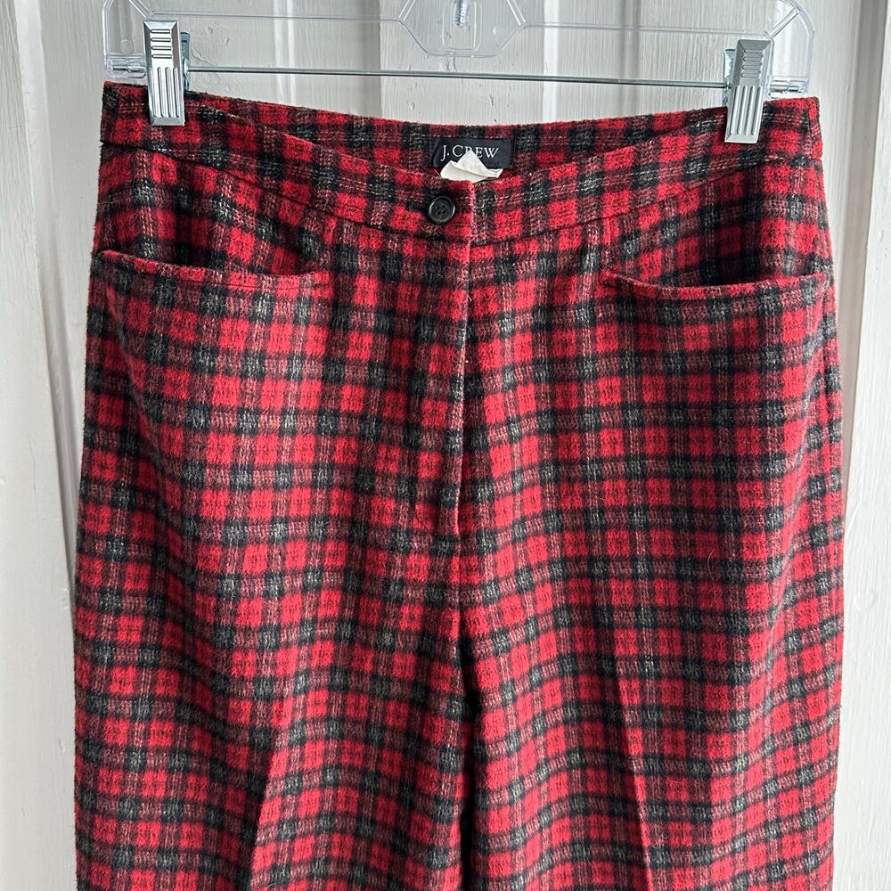 J.Crew Plaid Wool Pants – Classic Tailored Trousers - Picture 3 of 7